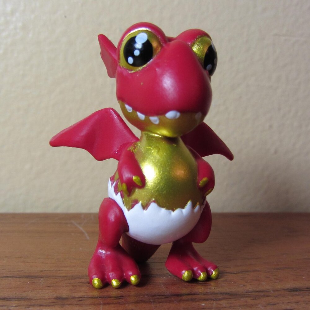5 for $25 - Ryan's world mini figure gold red shelldon dragon series 2 (W5288)